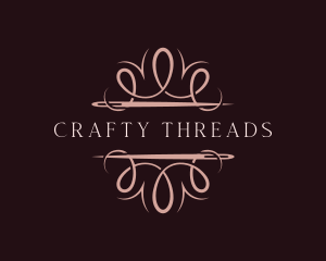 Fashion Needle Thread Dressmaker logo design