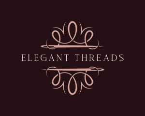 Fashion Needle Thread Dressmaker logo design