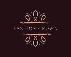 Fashion Needle Thread Dressmaker logo design