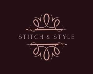 Fashion Needle Thread Dressmaker logo design