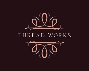 Fashion Needle Thread Dressmaker logo design