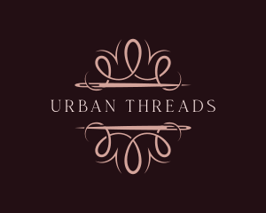 Fashion Needle Thread Dressmaker logo design