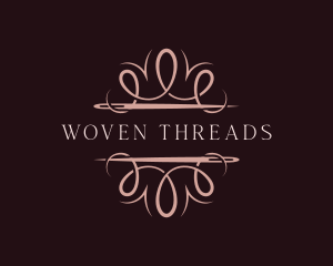 Fashion Needle Thread Dressmaker logo design