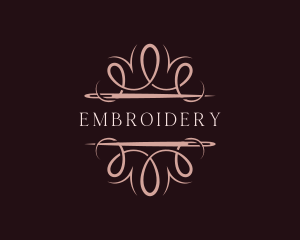 Fashion Needle Thread Dressmaker logo design