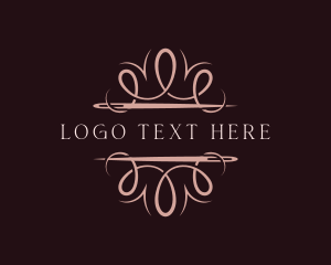 Tufting - Fashion Needle Thread Dressmaker logo design