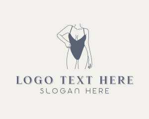 Swimwear - Bikini Female Body logo design