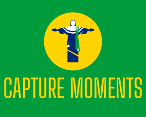 Brazil Christ Statue Logo