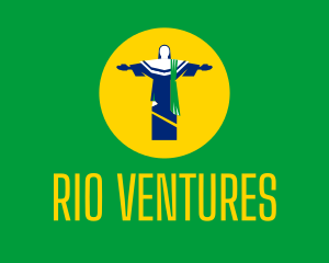 Rio - Brazil Christ Statue logo design