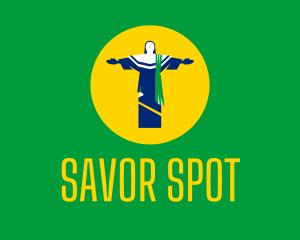 Brazil Christ Statue logo design