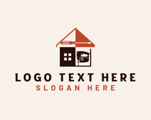 Renovation - House Renovation Tools logo design