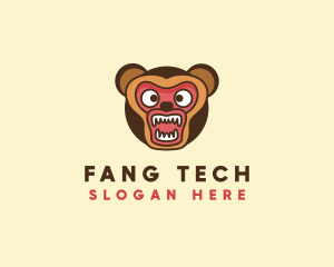Fang - Angry Bear Roar logo design