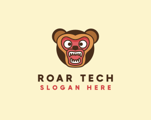 Angry Bear Roar logo design