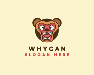 Bear - Angry Bear Roar logo design