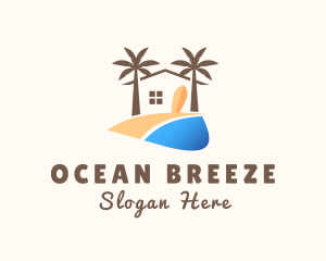 Seashore - Beach Sand House logo design