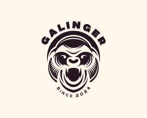 Gorilla - Wild Gorilla Ape logo design