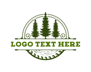 Carpentry Woodcutting Lumberjack Logo