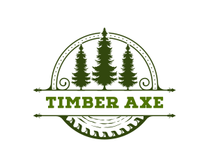 Lumberjack - Carpentry Woodcutting Lumberjack logo design
