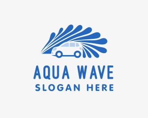 Blue Wave Car Wash  logo design