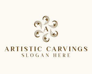 Wood Carving Decoration  logo design