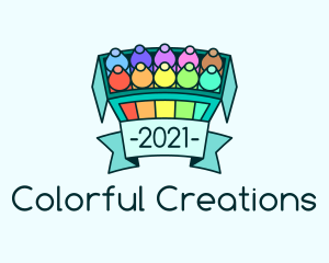 Crayon - Crayon Box Banner logo design