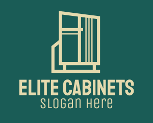 Cabinet - Closet Cabinet Furniture logo design