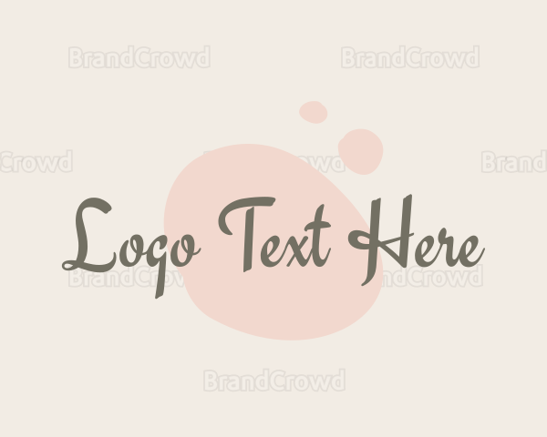 Pretty Script Wordmark Logo