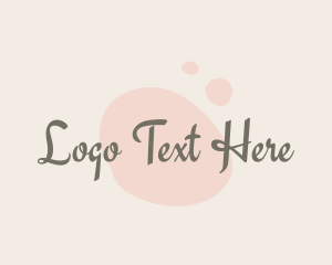 Wellness - Pretty Script Wordmark logo design