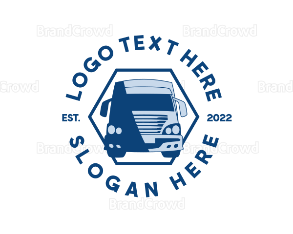 Freight Cargo Truck Logo