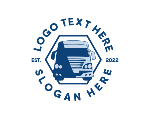 Trailer - Freight Cargo Truck logo design