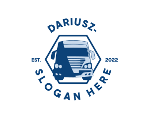Freight Cargo Truck logo design