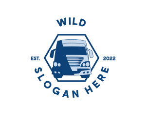 Freight Cargo Truck logo design