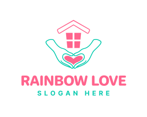 Love House Charity logo design