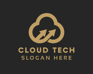 Cloud - Cloud Arrow Financial Technology logo design