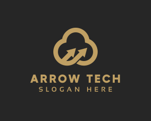 Arrow - Cloud Arrow Financial Technology logo design