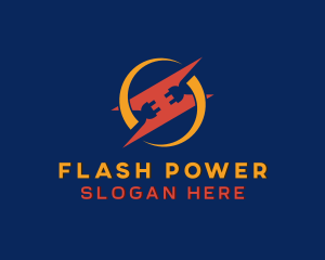 Electrical Lightning Socket logo design