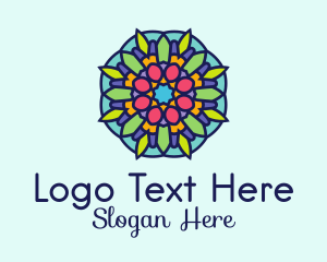 Textile - Mandala Mosaic Lantern logo design