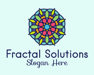 Fractal - Mandala Mosaic Lantern logo design