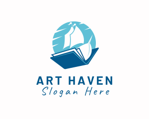 Ocean Sail Book logo design