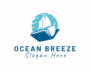 Ocean Sail Book logo design