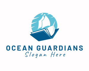 Ocean Sail Book logo design