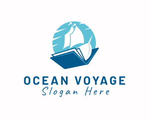 Ocean Sail Book logo design