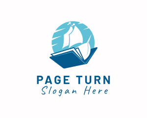 Book - Ocean Sail Book logo design