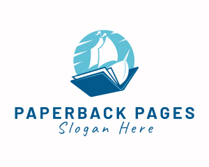 Bookstore - Ocean Sail Book logo design