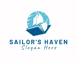 Ocean Sail Book logo design