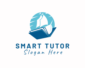 Tutor - Ocean Sail Book logo design