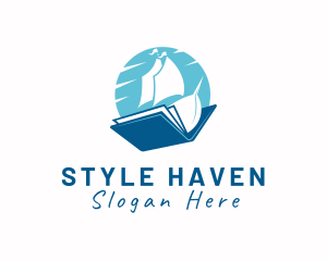 Writer - Ocean Sail Book logo design