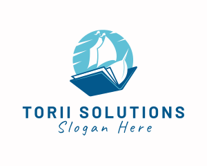 Ocean Sail Book logo design