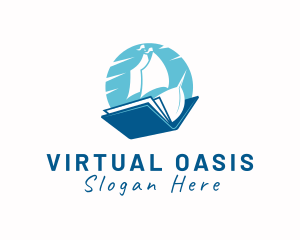 Ocean Sail Book logo design