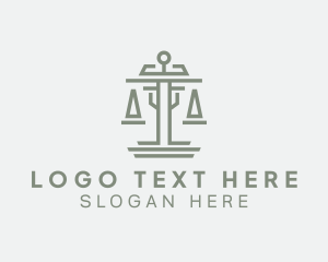 Judge - Judicial Paralegal Scale logo design