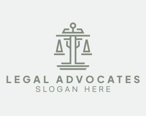 Judicial Paralegal Scale  logo design